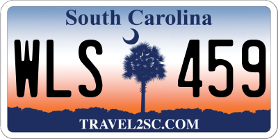 SC license plate WLS459