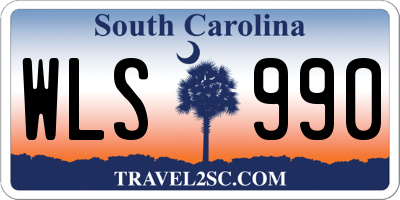 SC license plate WLS990