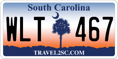SC license plate WLT467