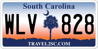 SC license plate WLV828