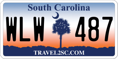 SC license plate WLW487