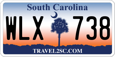 SC license plate WLX738