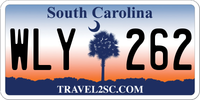 SC license plate WLY262