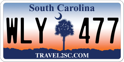 SC license plate WLY477