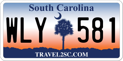 SC license plate WLY581