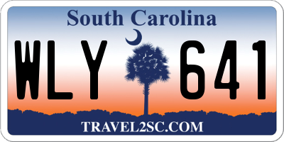 SC license plate WLY641