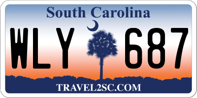 SC license plate WLY687