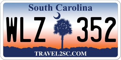 SC license plate WLZ352