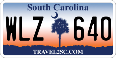 SC license plate WLZ640