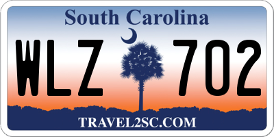 SC license plate WLZ702