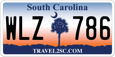 SC license plate WLZ786