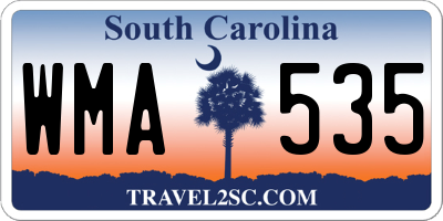 SC license plate WMA535