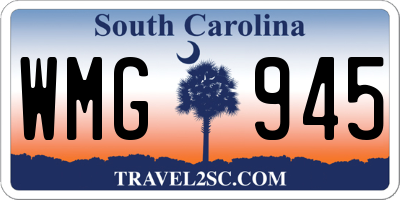 SC license plate WMG945