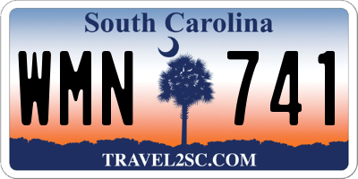 SC license plate WMN741
