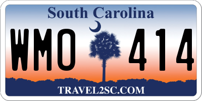 SC license plate WMO414