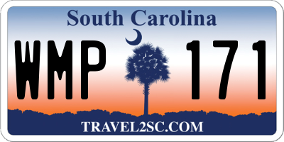 SC license plate WMP171