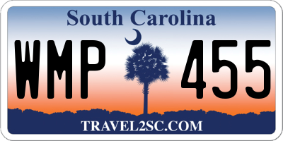 SC license plate WMP455