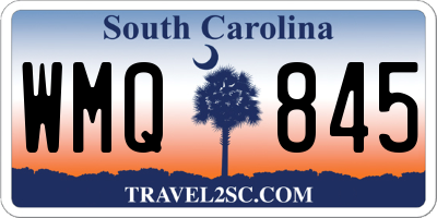 SC license plate WMQ845
