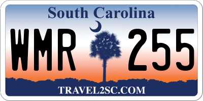 SC license plate WMR255