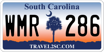 SC license plate WMR286