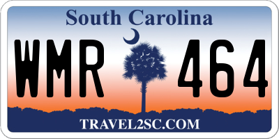 SC license plate WMR464