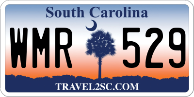 SC license plate WMR529