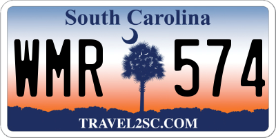 SC license plate WMR574