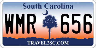 SC license plate WMR656