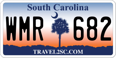 SC license plate WMR682