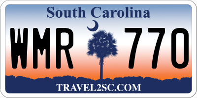 SC license plate WMR770