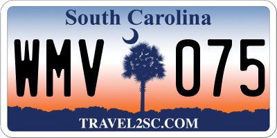 SC license plate WMV075