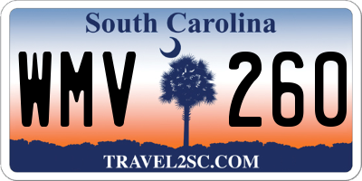 SC license plate WMV260