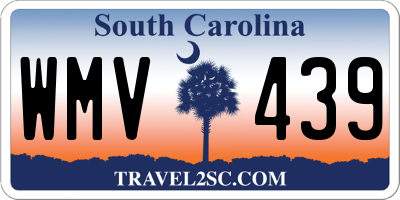 SC license plate WMV439