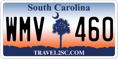 SC license plate WMV460