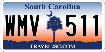 SC license plate WMV511