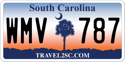 SC license plate WMV787