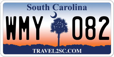 SC license plate WMY082
