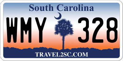 SC license plate WMY328