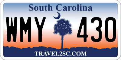 SC license plate WMY430