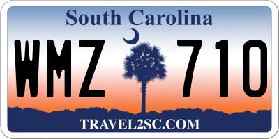 SC license plate WMZ710
