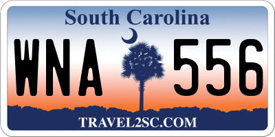 SC license plate WNA556