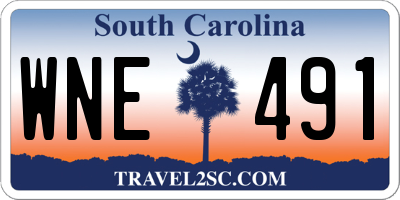 SC license plate WNE491