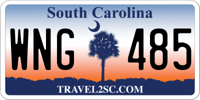 SC license plate WNG485