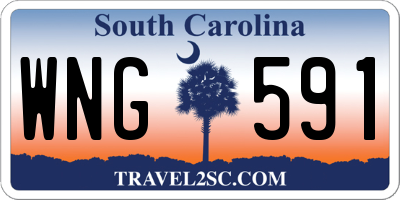 SC license plate WNG591