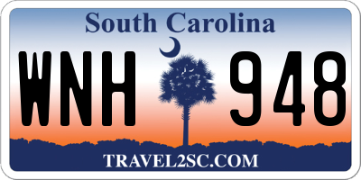 SC license plate WNH948