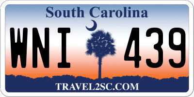 SC license plate WNI439
