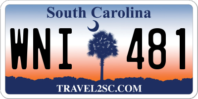 SC license plate WNI481