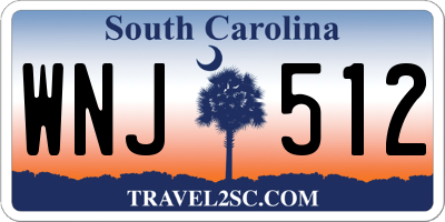 SC license plate WNJ512