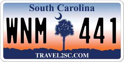 SC license plate WNM441