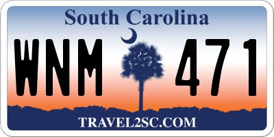 SC license plate WNM471